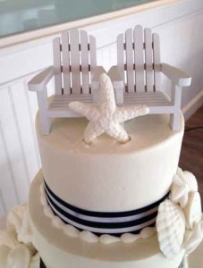 Cape Cod Chairs on Top of Wedding Cake